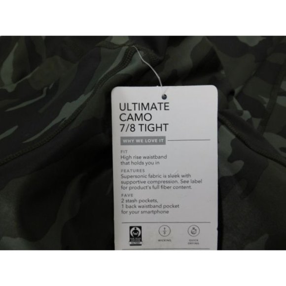 Athleta Ultimate Camo 7/8 tight Leggings NEW! Women's Plus size 3X - Picture 6 of 6